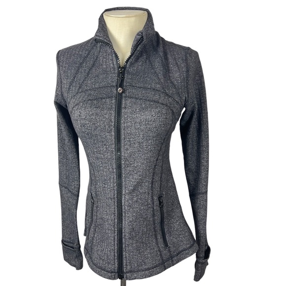 lululemon athletica Jackets & Blazers - Lululemon Define jacket size 6 herringbone gray black